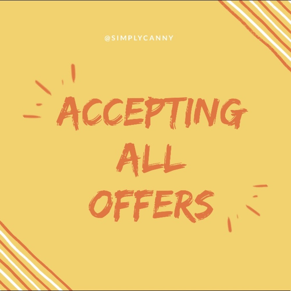Accepting all reasonable offers🌼